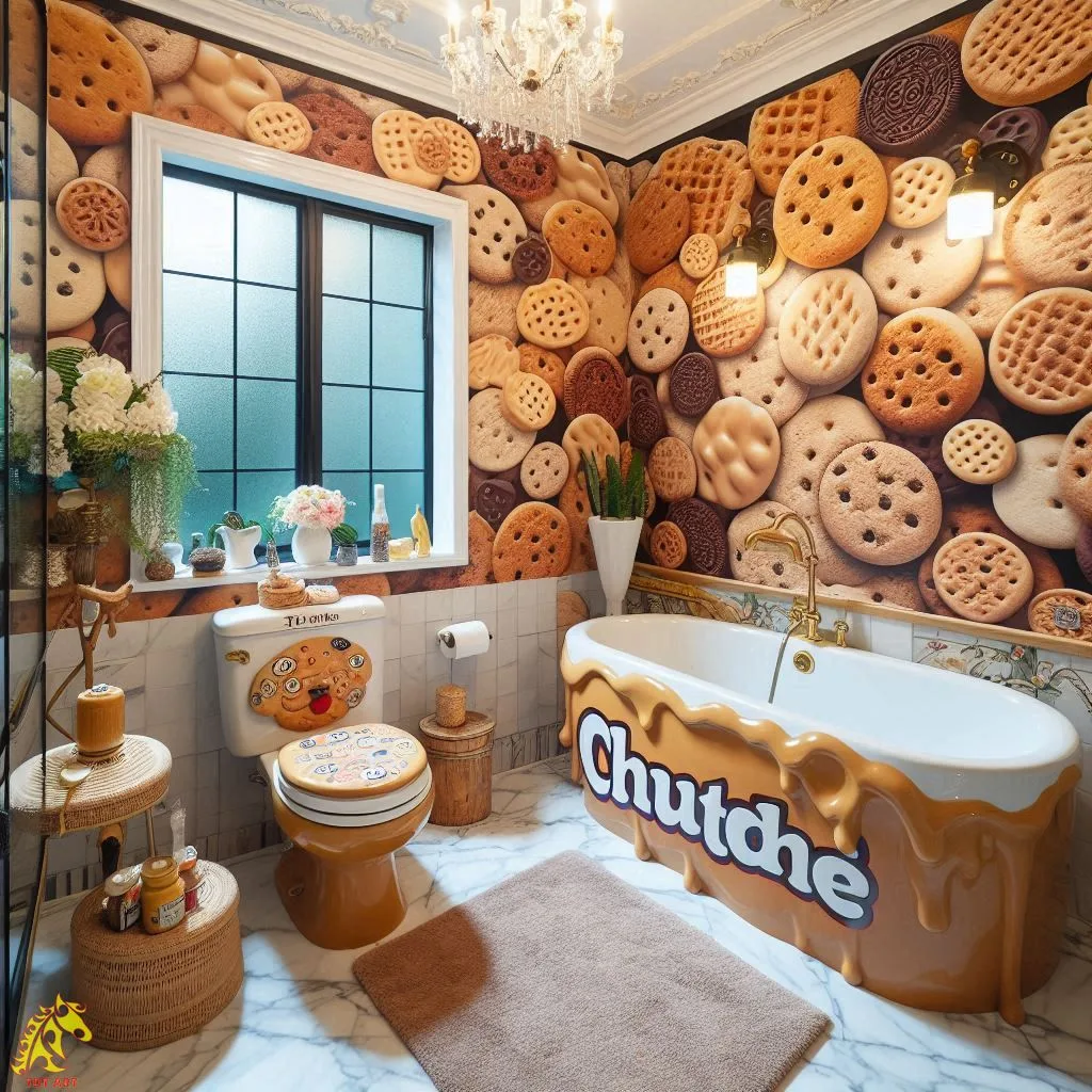 Peanut Butter-Inspired Bathroom: A Whimsical Retreat for Relaxation