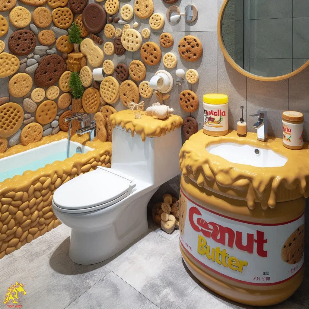 Peanut Butter-Inspired Bathroom: A Whimsical Retreat for Relaxation