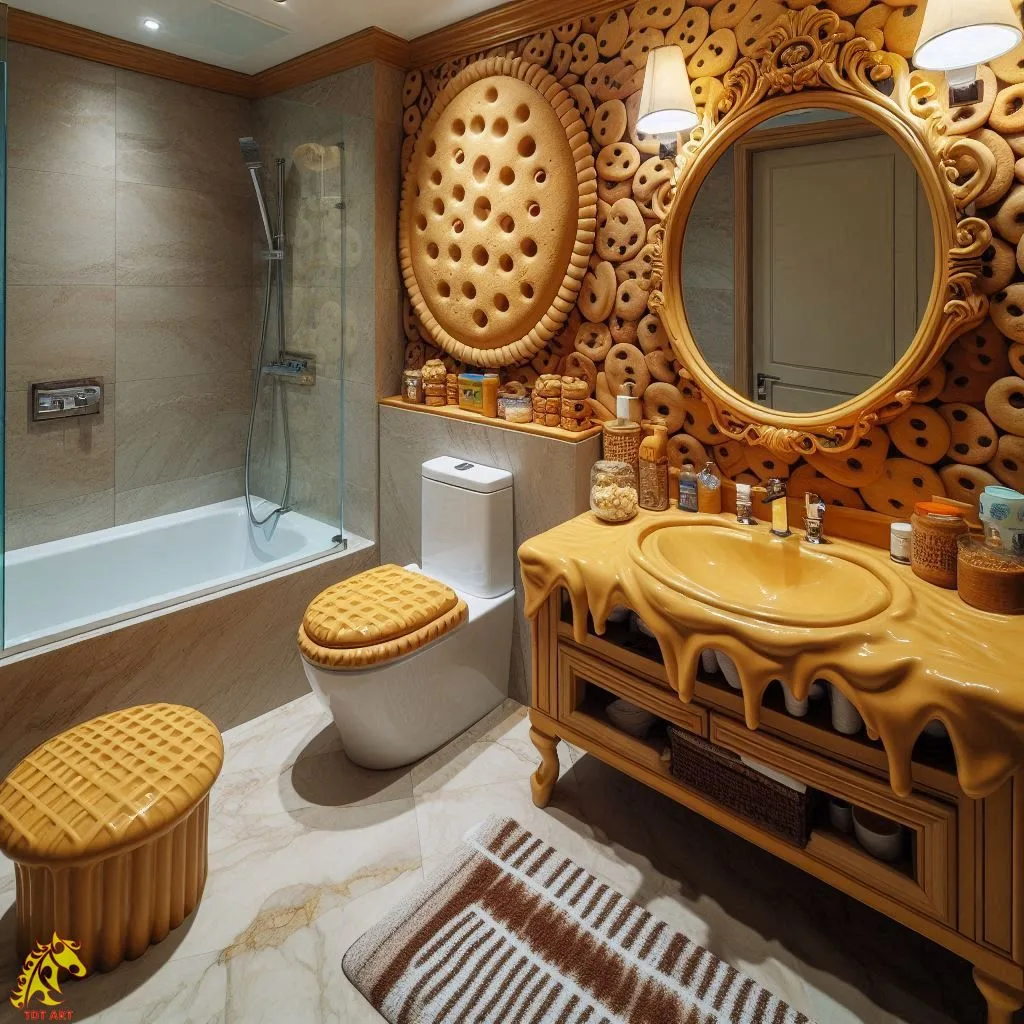 Peanut Butter-Inspired Bathroom: A Whimsical Retreat for Relaxation