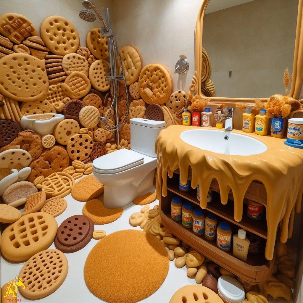 Peanut Butter-Inspired Bathroom: A Whimsical Retreat for Relaxation