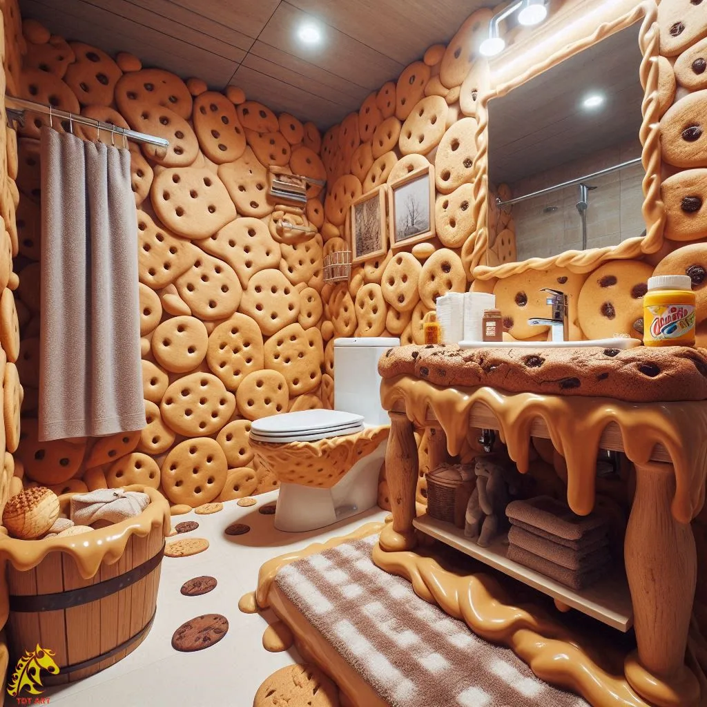 Peanut Butter-Inspired Bathroom: A Whimsical Retreat for Relaxation