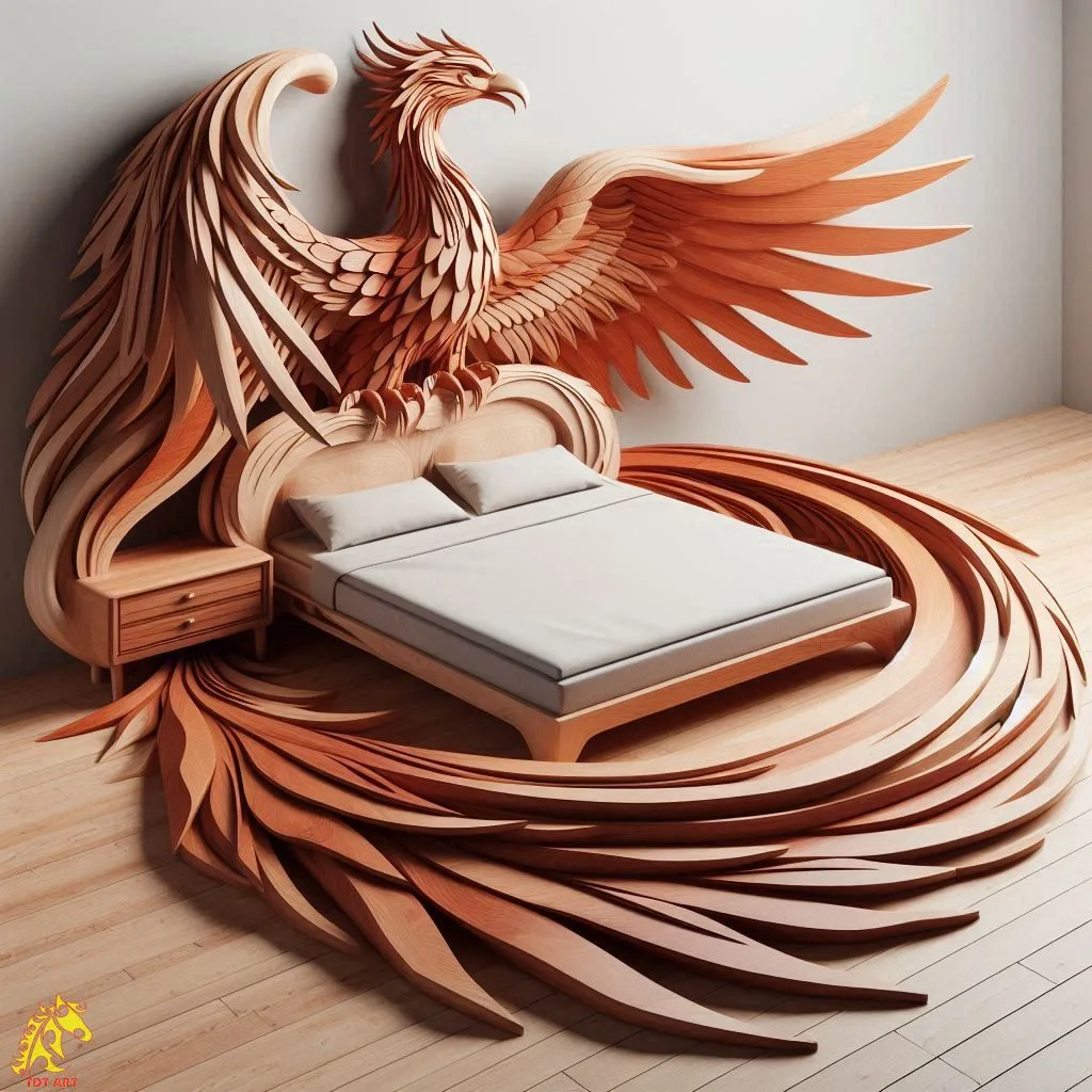 The Phoenix Shaped Bed Design: An Emblem of Grace and Strength