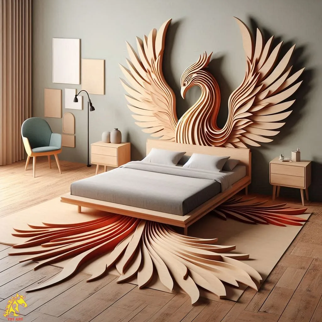 The Phoenix Shaped Bed Design: An Emblem of Grace and Strength