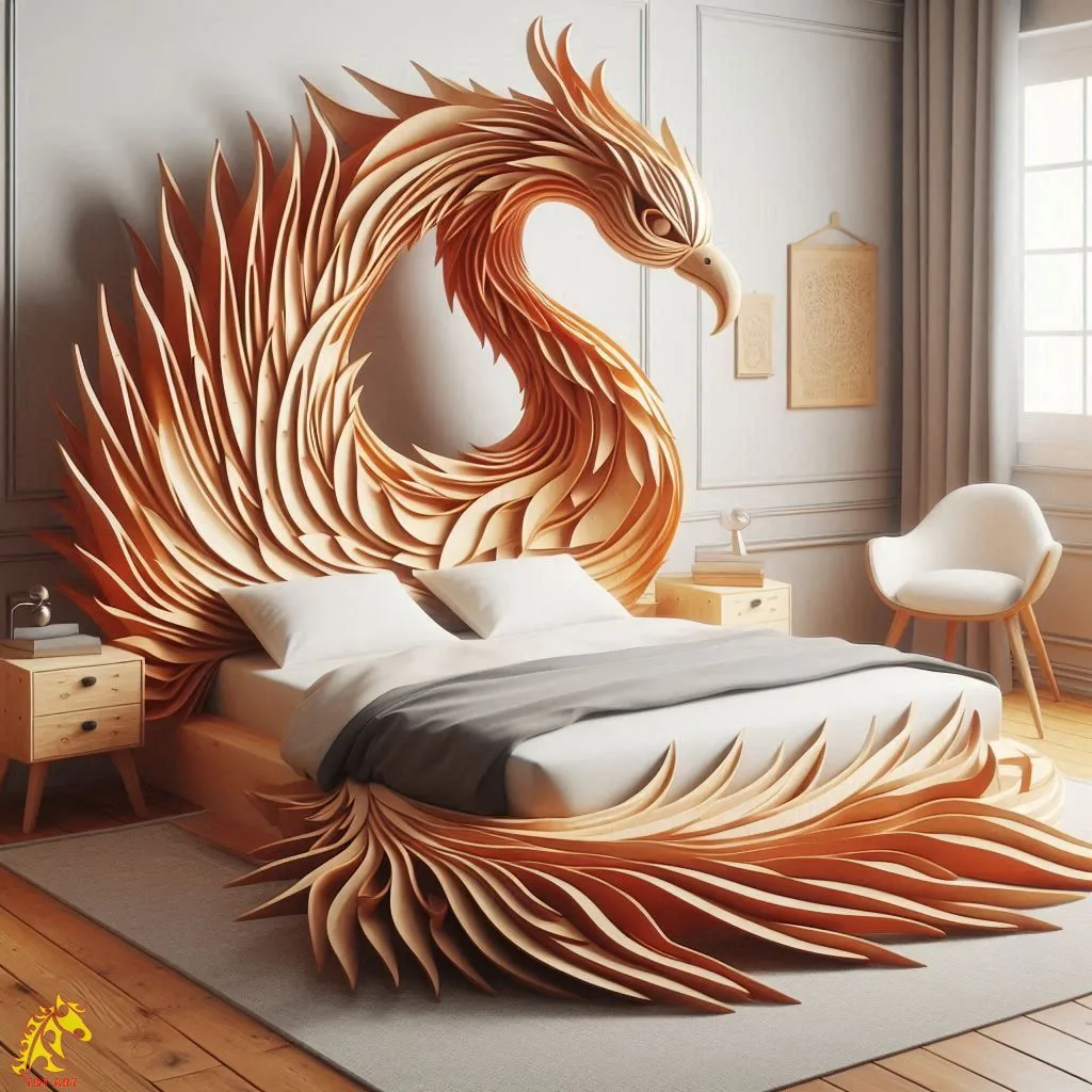 The Phoenix Shaped Bed Design: An Emblem of Grace and Strength