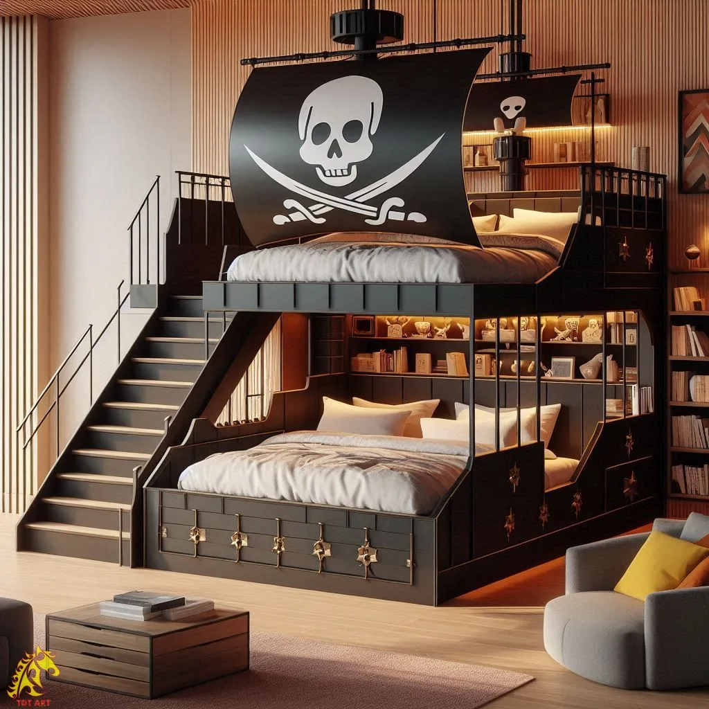 Pirate Ship Bed for Adults – Adventure Awaits!