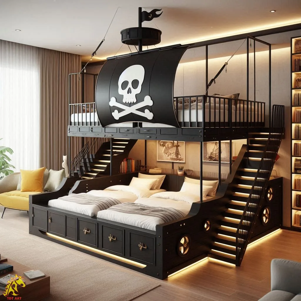 Pirate Ship Bed for Adults – Adventure Awaits!