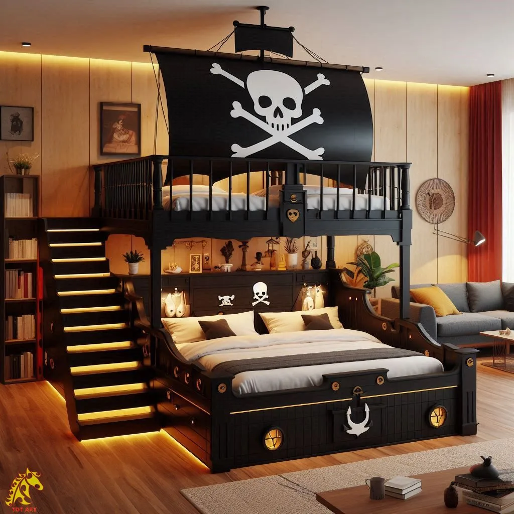 Pirate Ship Bed for Adults – Adventure Awaits!