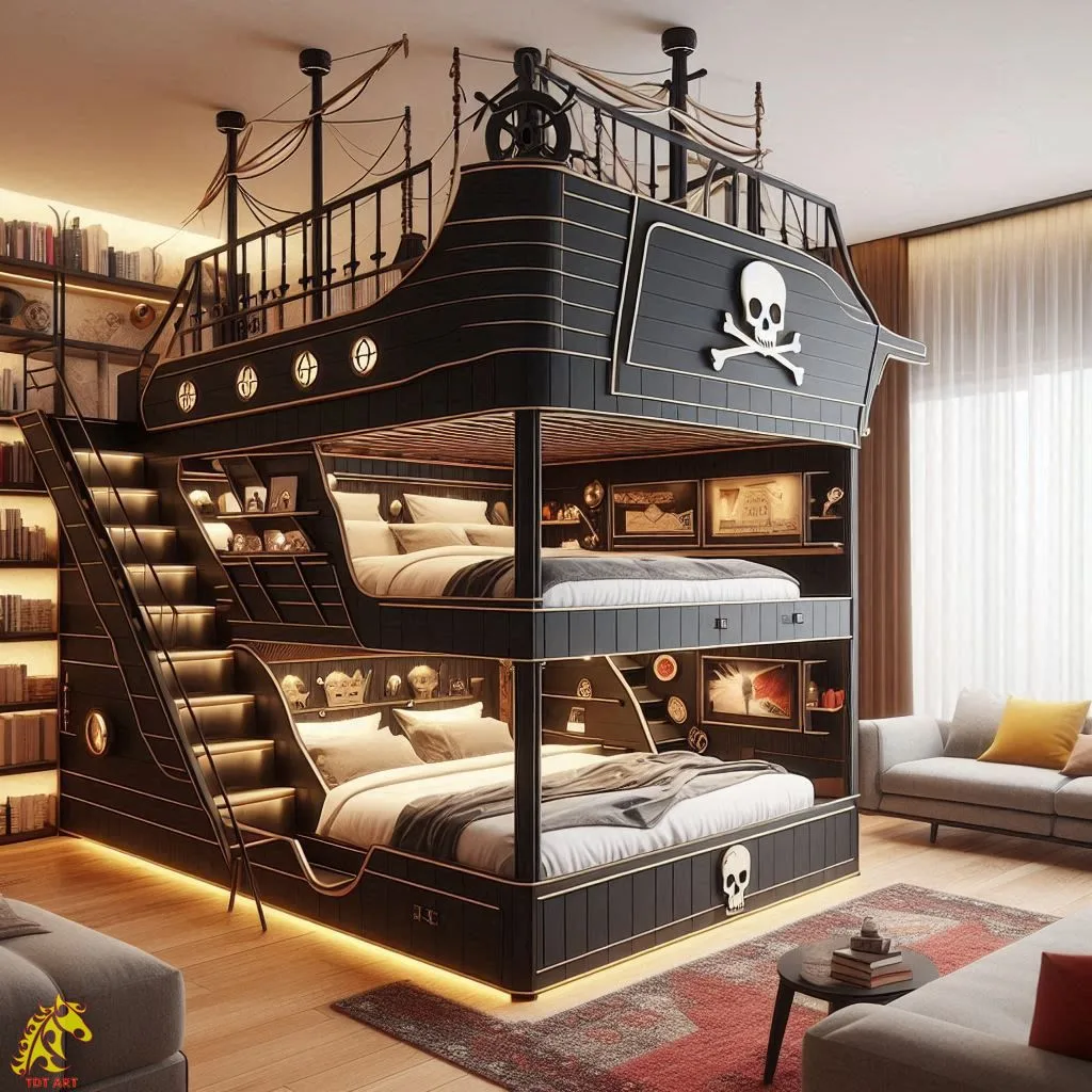 Pirate Ship Bed for Adults – Adventure Awaits!