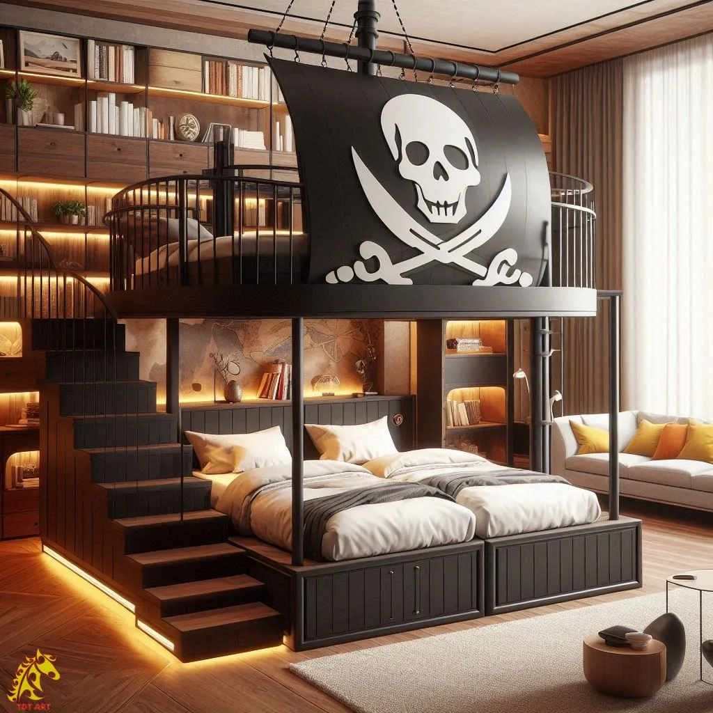 Pirate Ship Bed for Adults – Adventure Awaits!