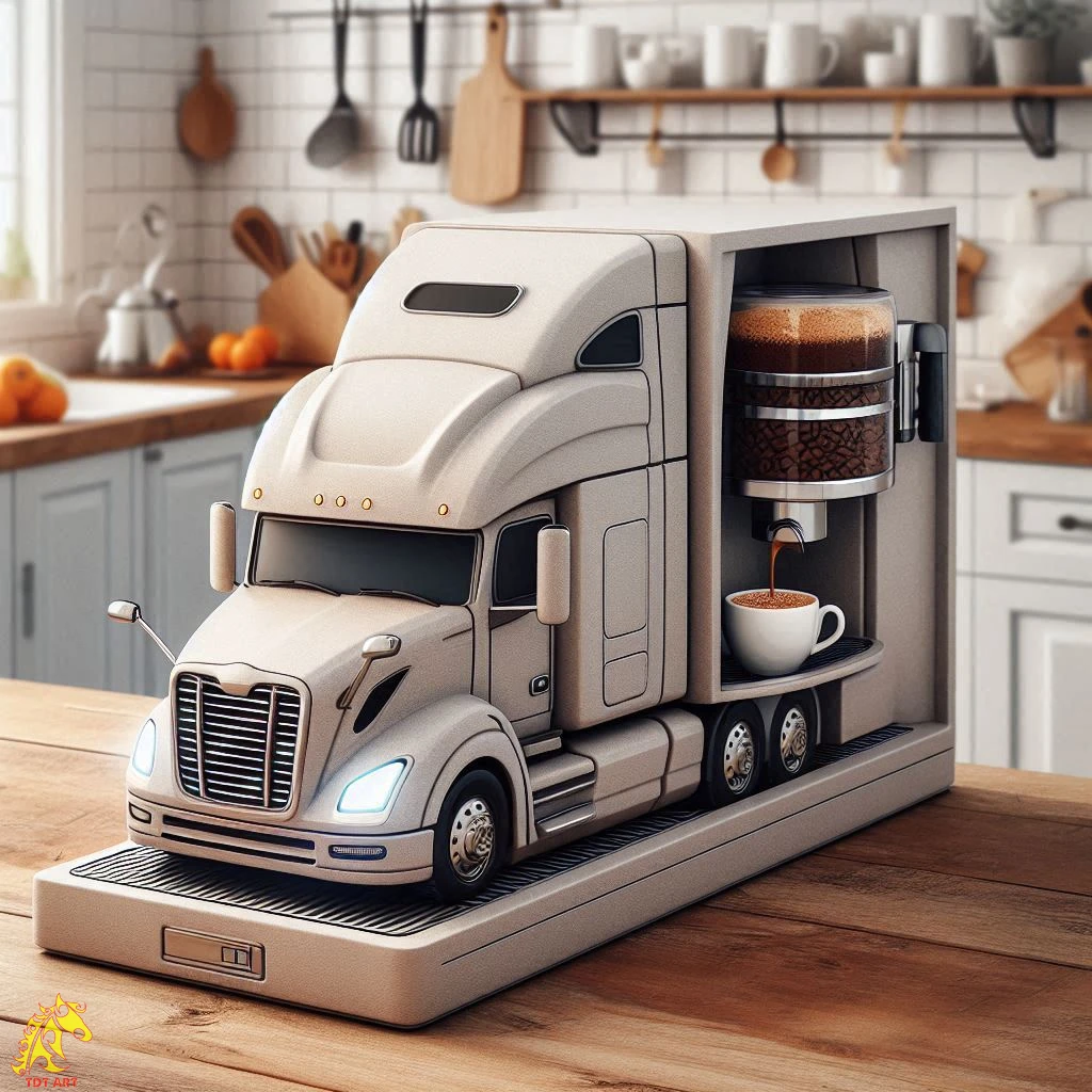 Semi-Truck Coffee Maker Design: Enhance Your On-the-Road Brew! 