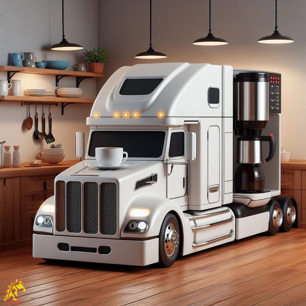 Semi-Truck Coffee Maker Design: Enhance Your On-the-Road Brew! 