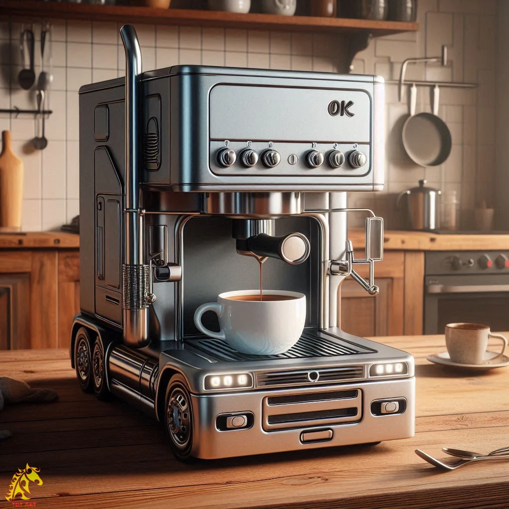 Semi-Truck Coffee Maker Design: Enhance Your On-the-Road Brew! 