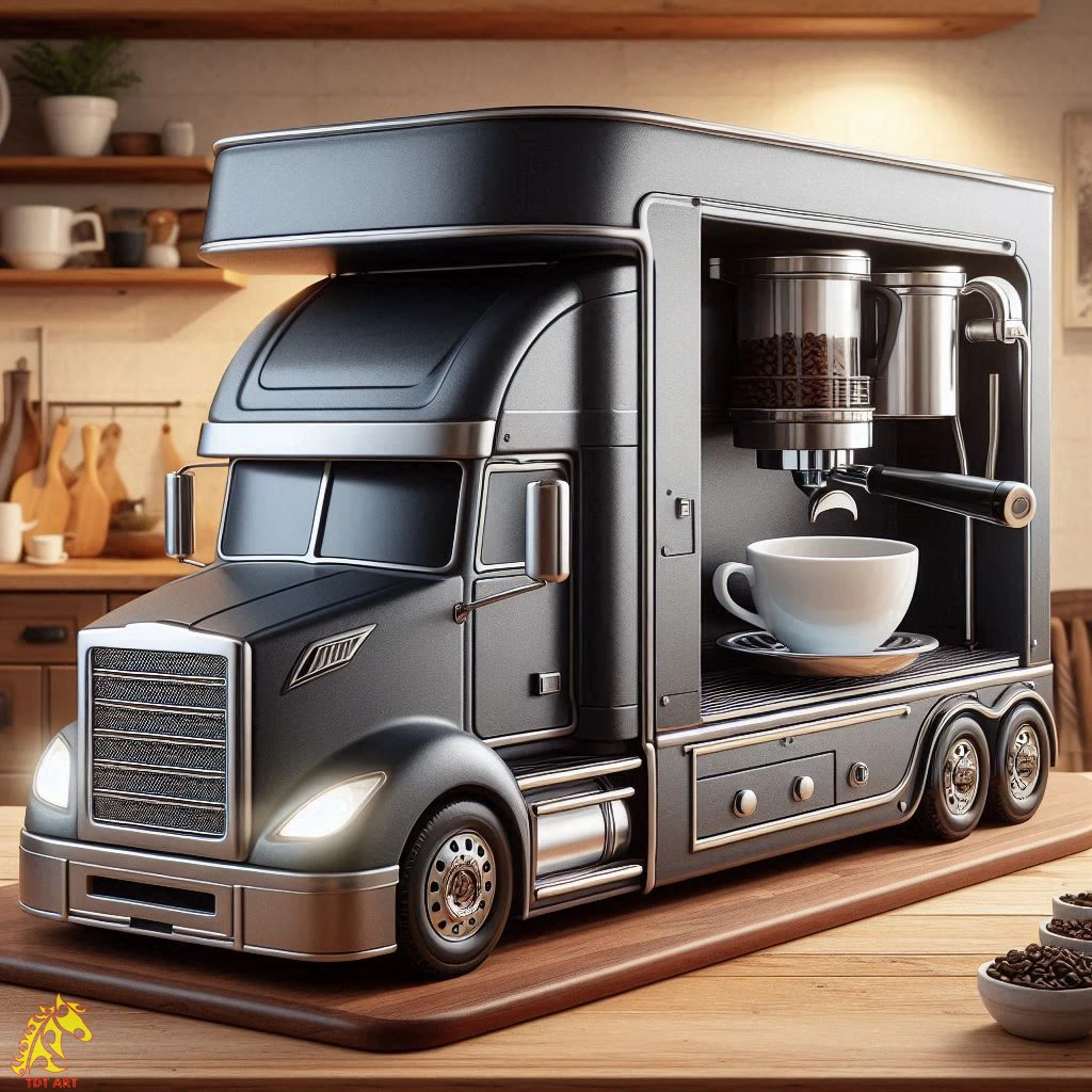 Semi-Truck Coffee Maker Design: Enhance Your On-the-Road Brew! 