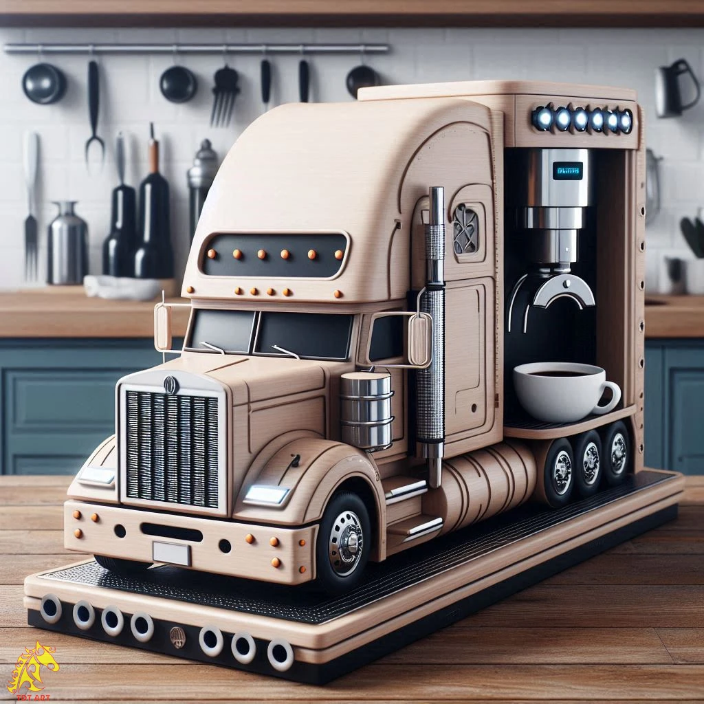 Semi-Truck Coffee Maker Design: Enhance Your On-the-Road Brew! 