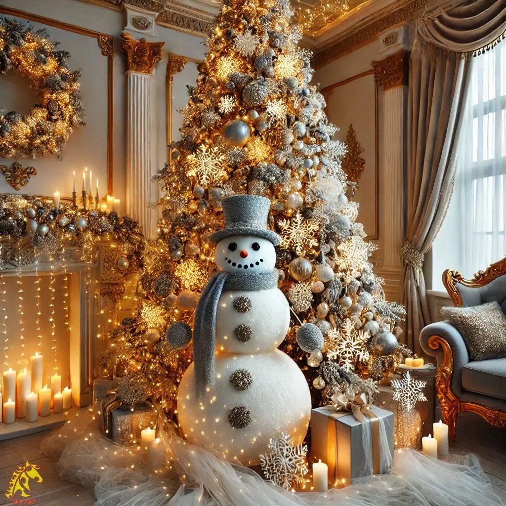 Snowman Christmas Tree Design: A Festive Delight for Your Holiday Decor