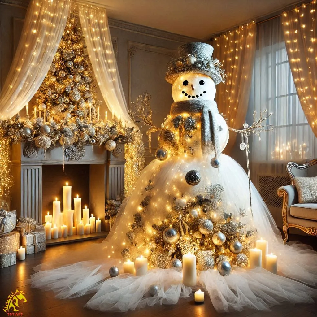 Snowman Christmas Tree Design: A Festive Delight for Your Holiday Decor