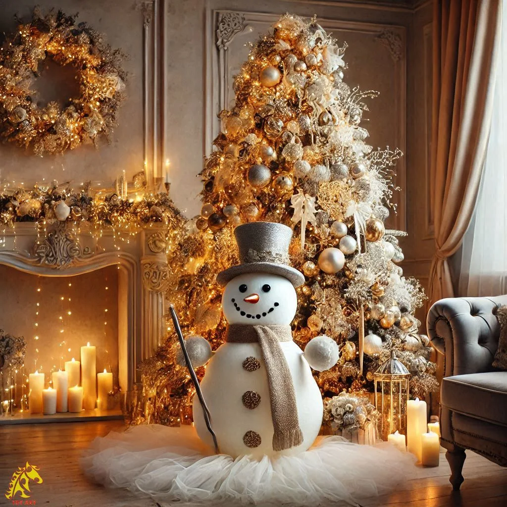 Snowman Christmas Tree Design: A Festive Delight for Your Holiday Decor