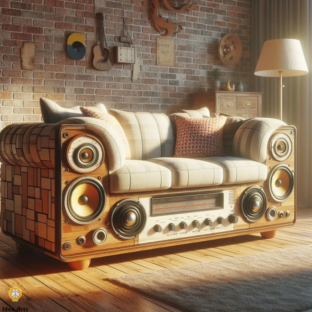 Exploring Creative Speaker-Inspired Sofa Design Idea