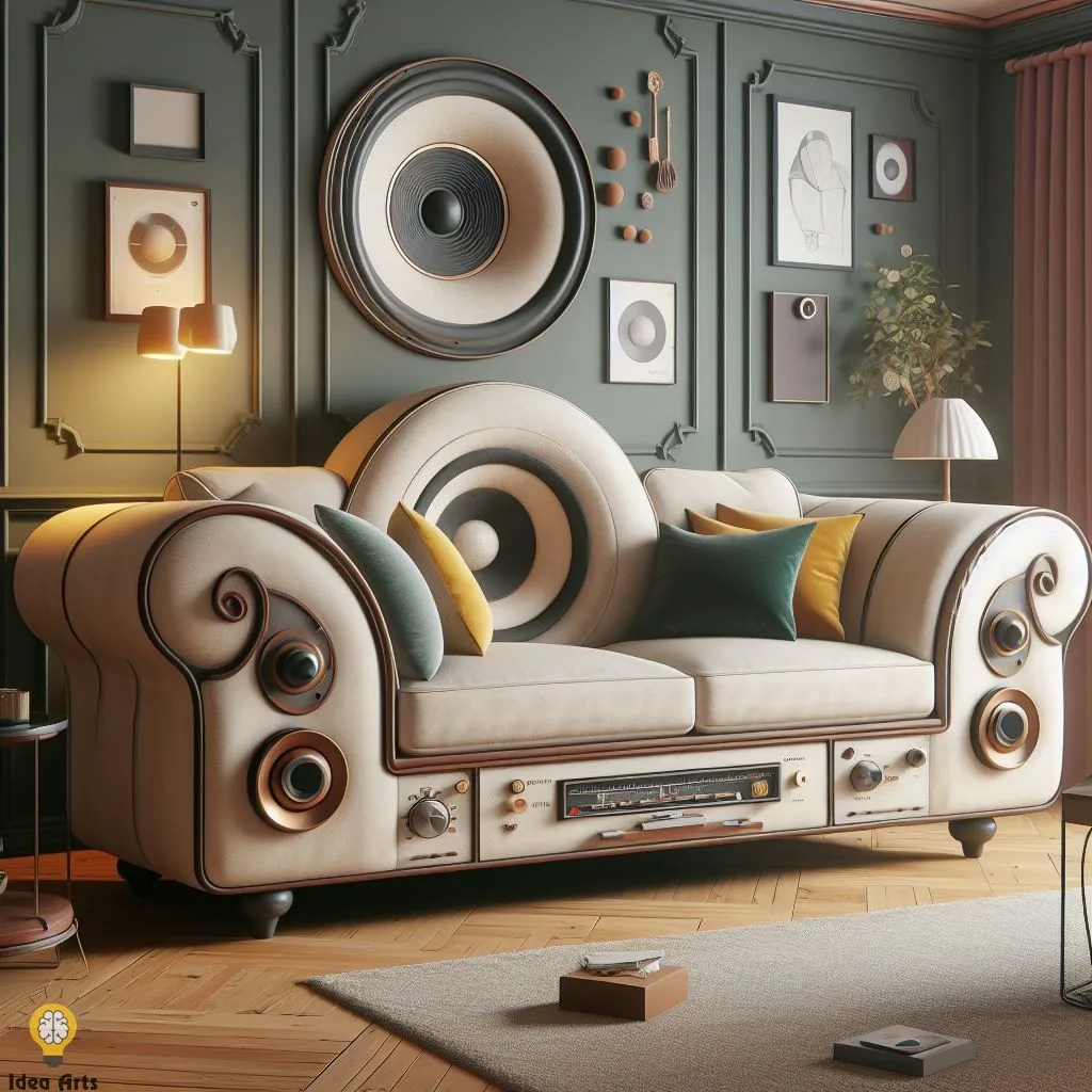 Exploring Creative Speaker-Inspired Sofa Design Idea