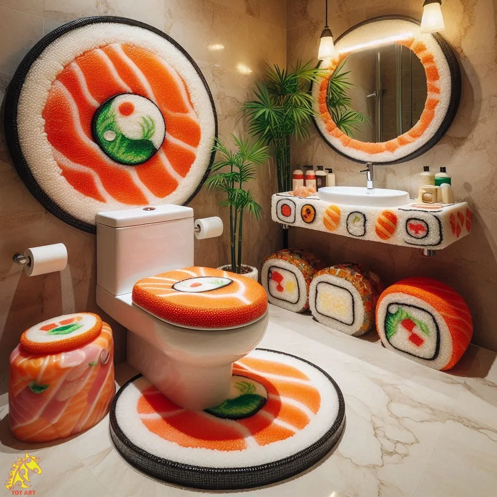 Sushi-Inspired Bathroom Design Idea