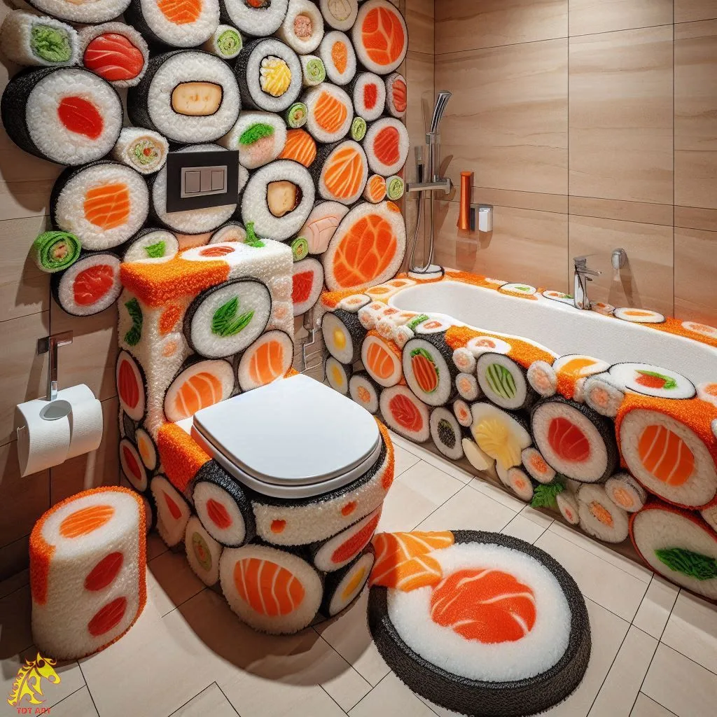 Sushi-Inspired Bathroom Design Idea