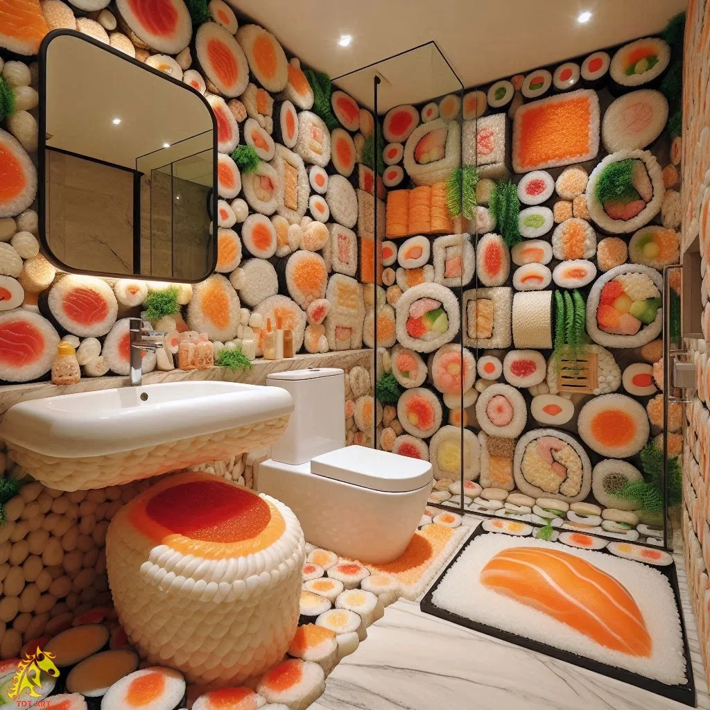 Sushi-Inspired Bathroom Design Idea