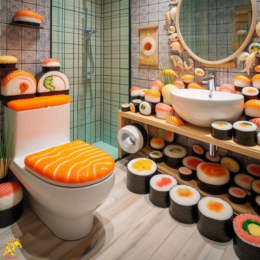 Sushi-Inspired Bathroom Design Idea