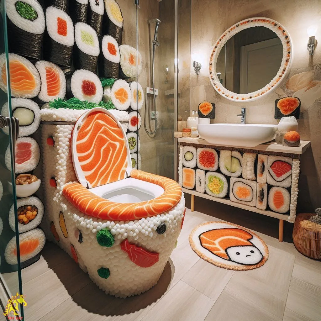 Sushi-Inspired Bathroom Design Idea