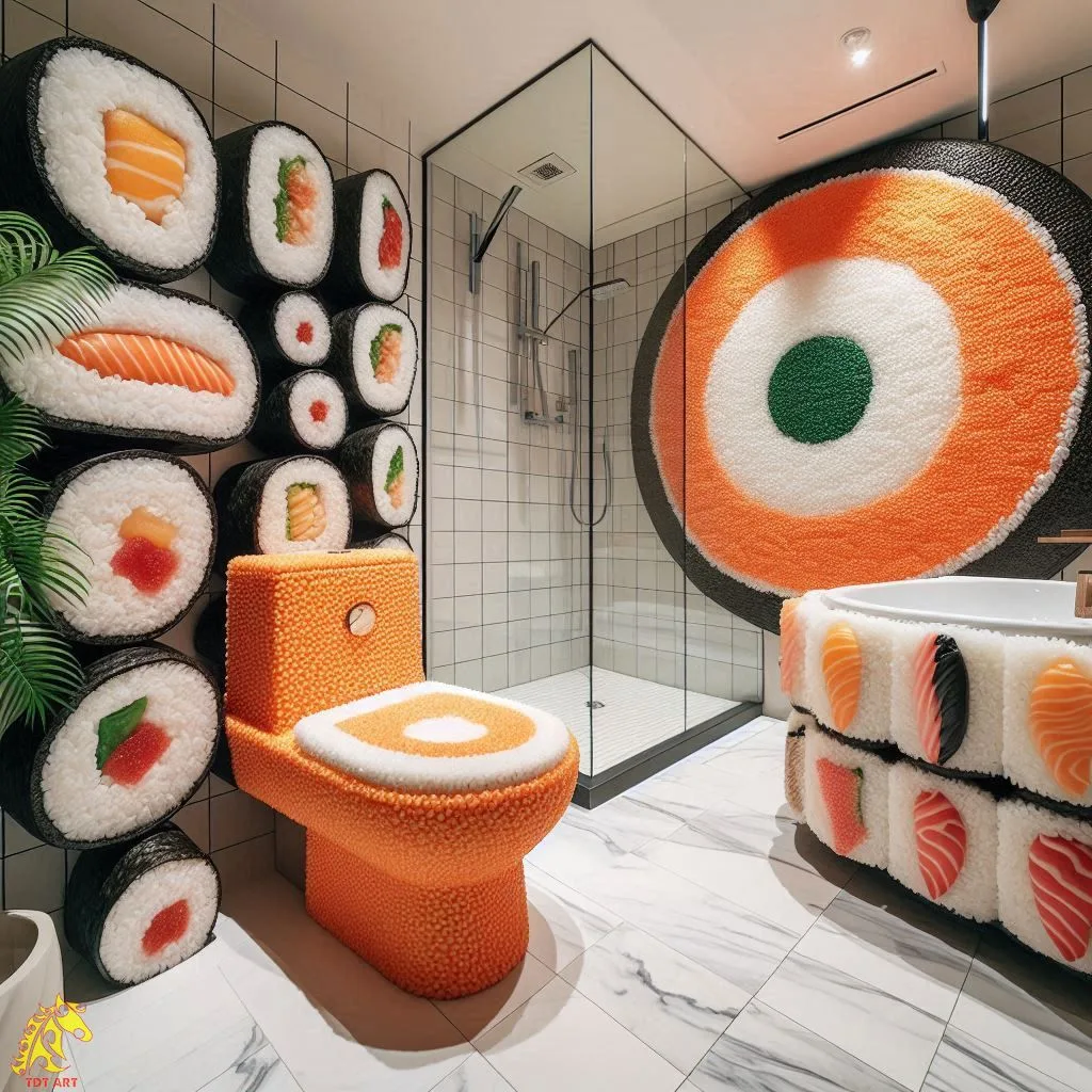 Sushi-Inspired Bathroom Design Idea