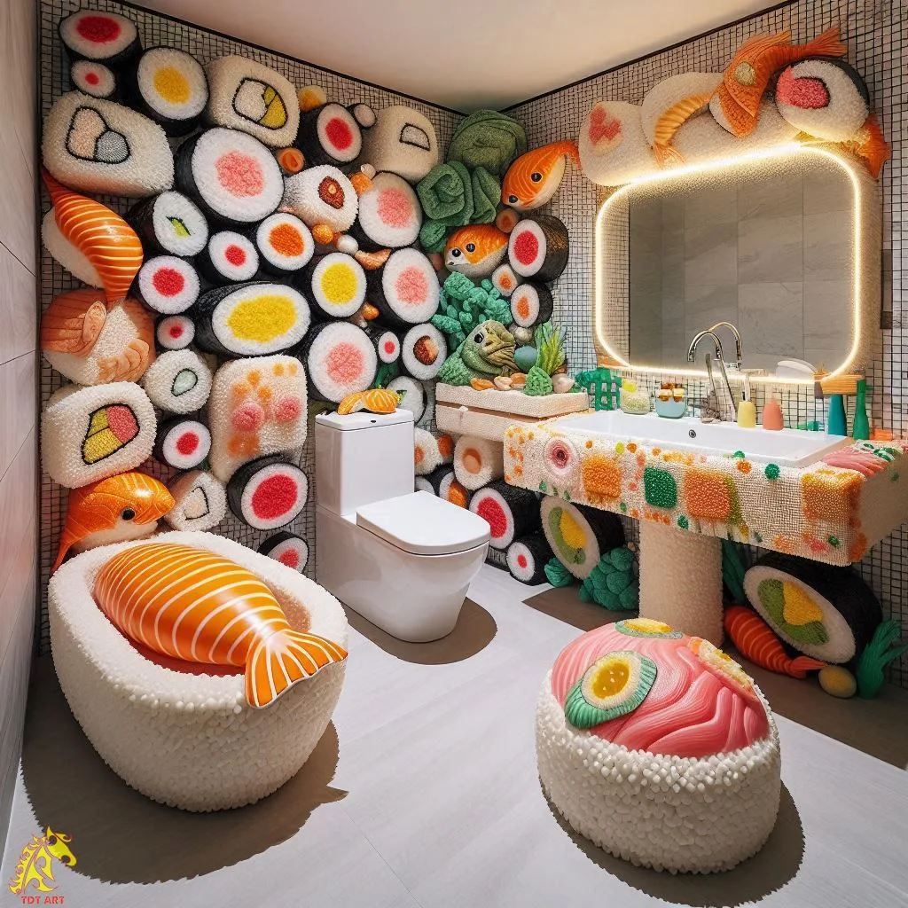 Sushi-Inspired Bathroom Design Idea