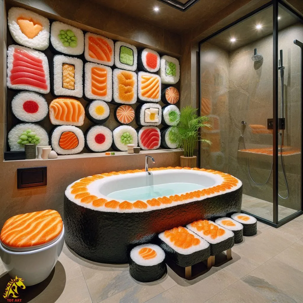 Sushi-Inspired Bathroom Design Idea