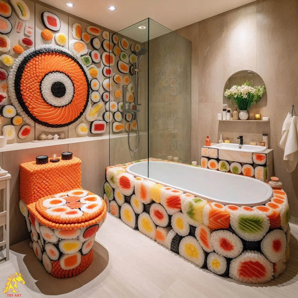 Sushi-Inspired Bathroom Design Idea