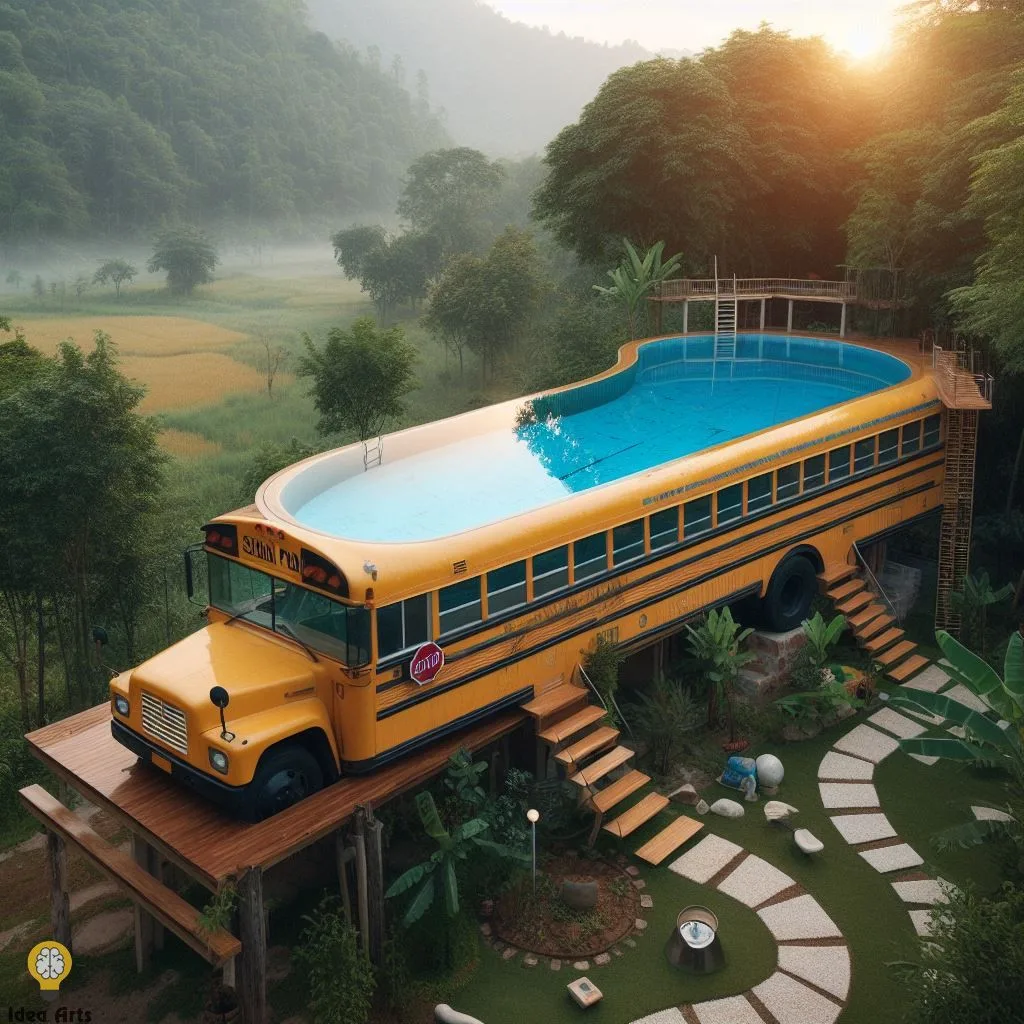 Design a Swimming Pool Inspired School Bus