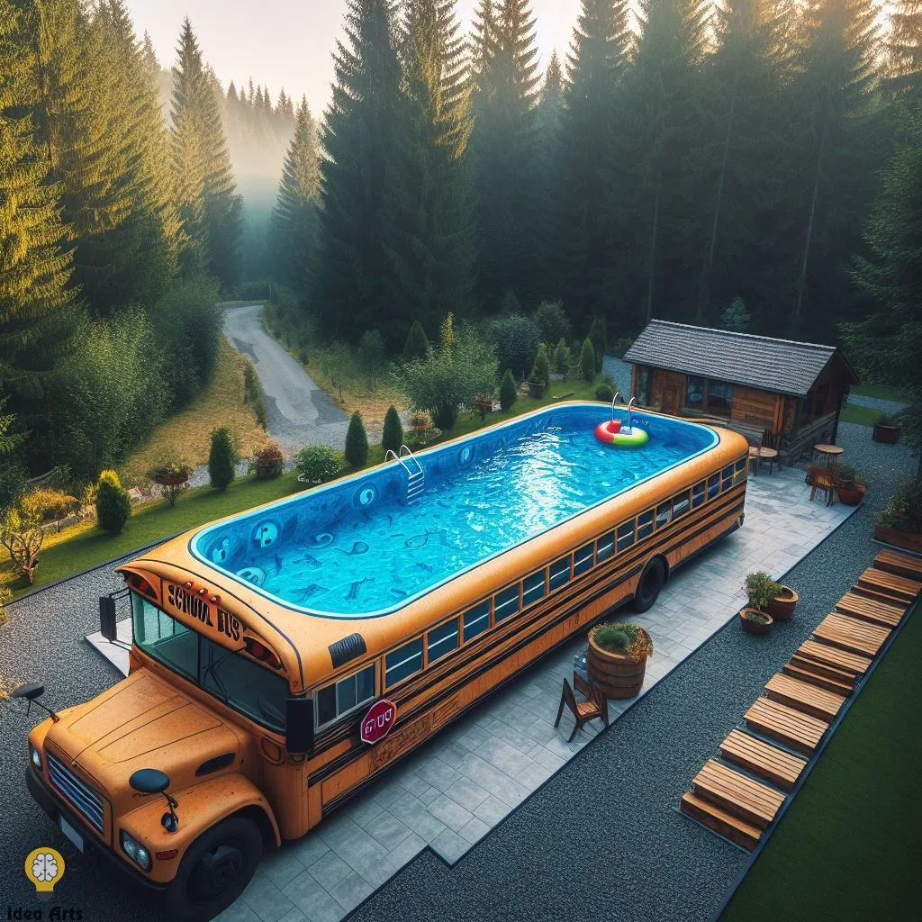 Design a Swimming Pool Inspired School Bus