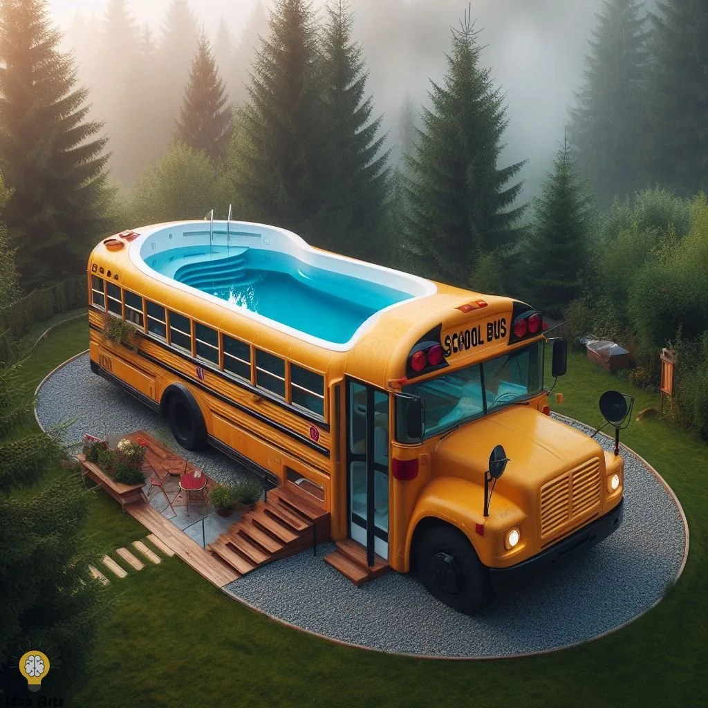 Design a Swimming Pool Inspired School Bus