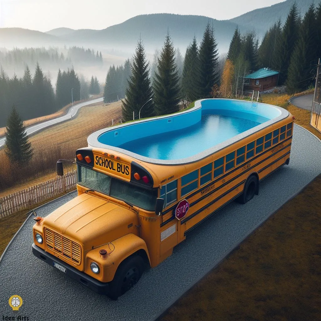 Design a Swimming Pool Inspired School Bus