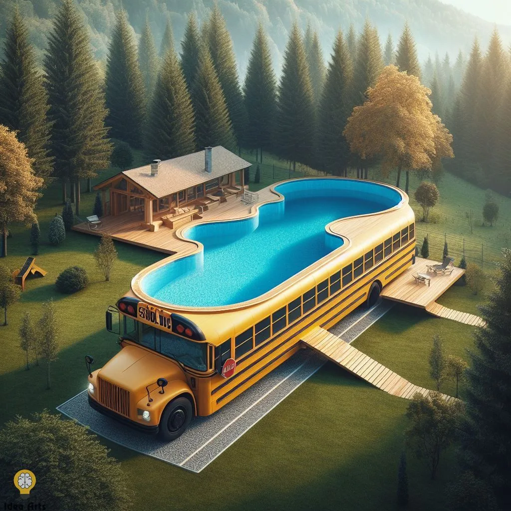 Design a Swimming Pool Inspired School Bus