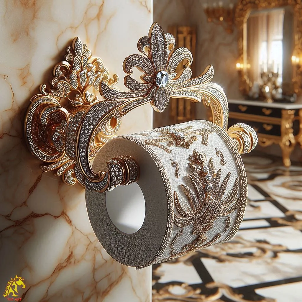 Elevate Your Bathroom Style with Diamond Toilet Paper Holder Designs