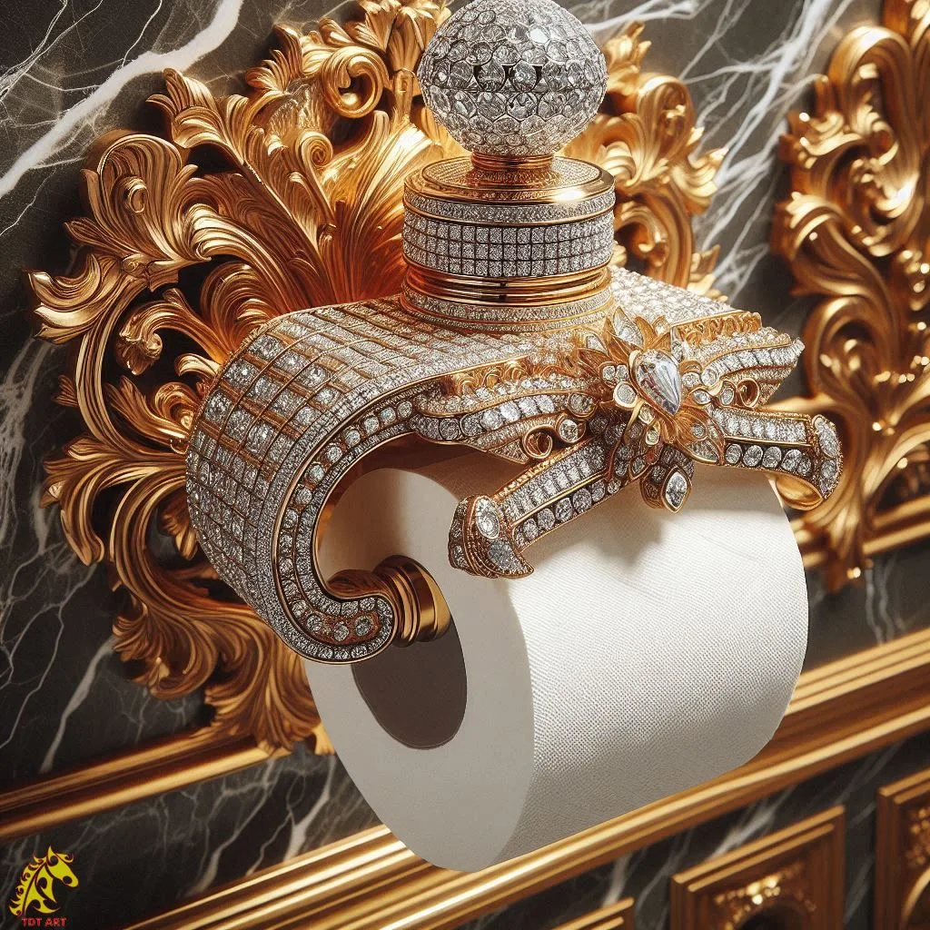 Elevate Your Bathroom Style with Diamond Toilet Paper Holder Designs