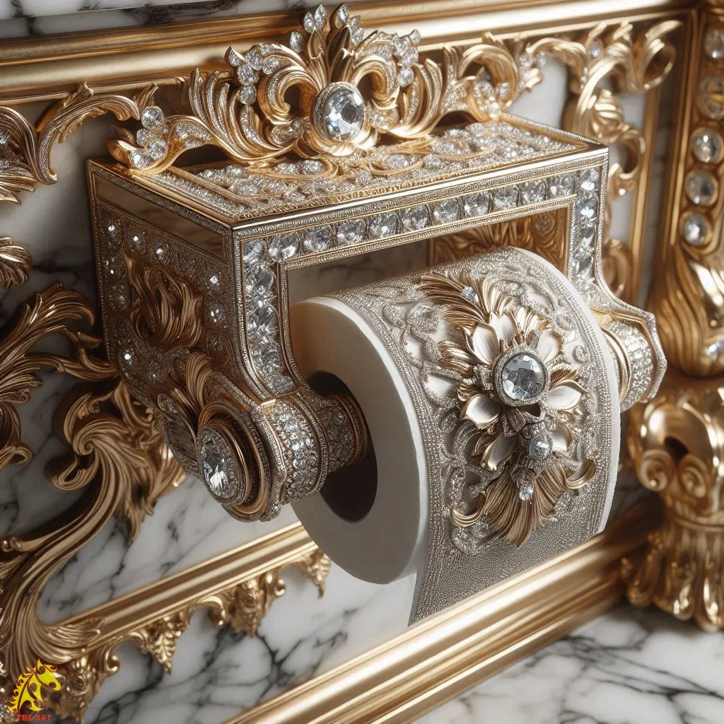 Elevate Your Bathroom Style with Diamond Toilet Paper Holder Designs