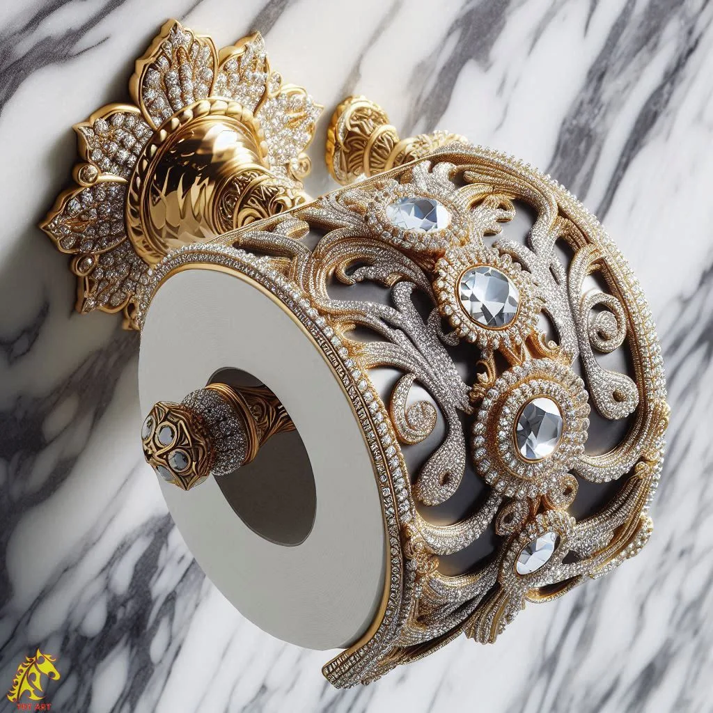 Elevate Your Bathroom Style with Diamond Toilet Paper Holder Designs