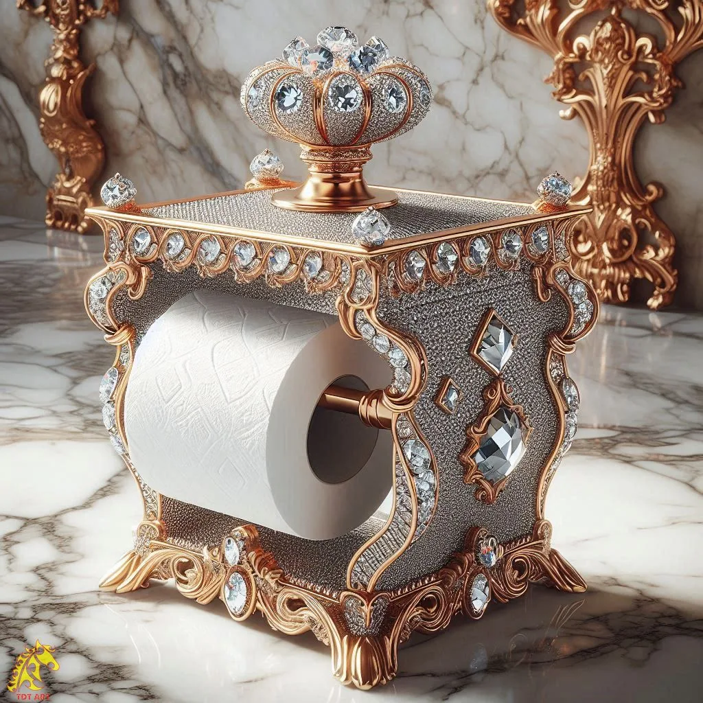 Elevate Your Bathroom Style with Diamond Toilet Paper Holder Designs