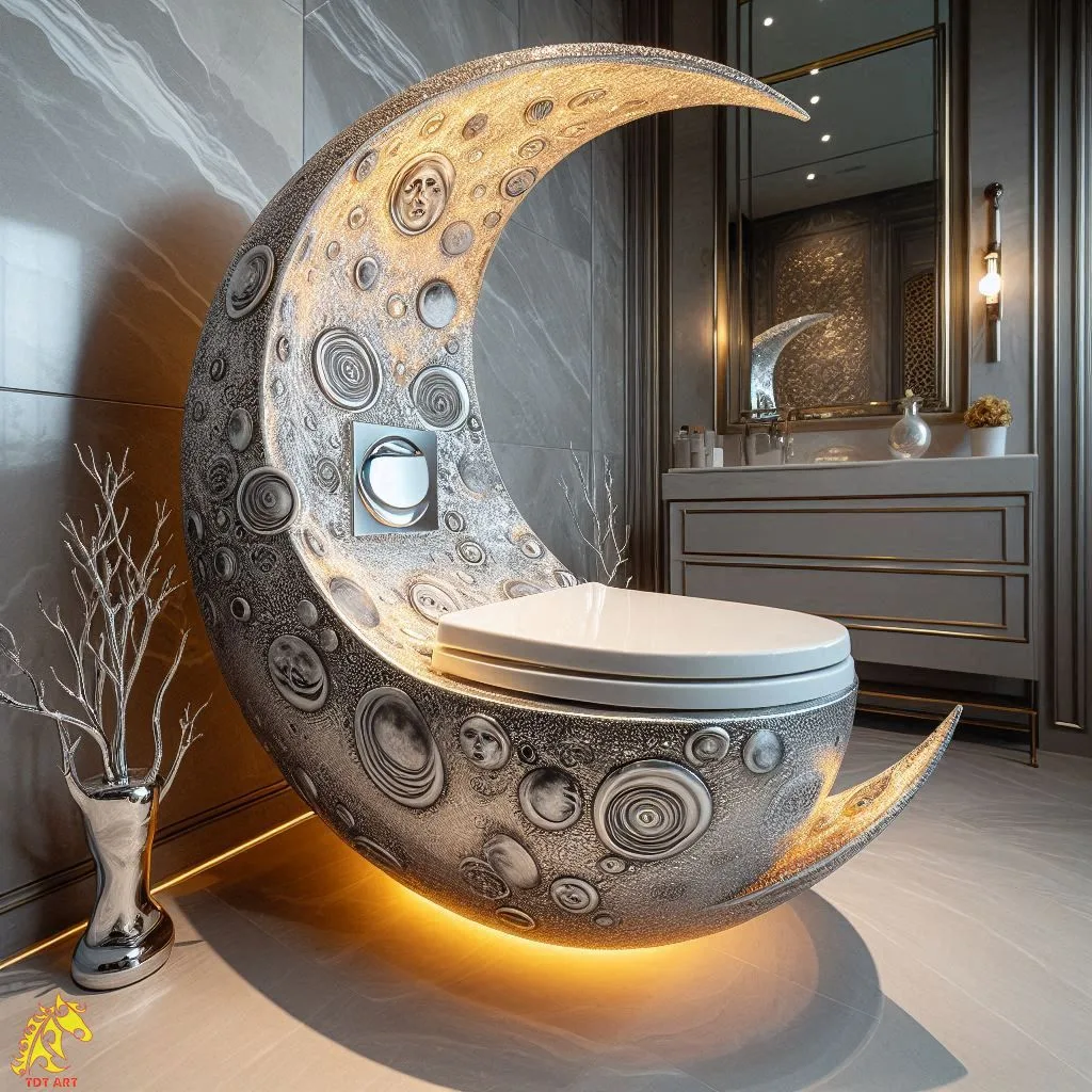 Toilet Shaped Moon Design: Unique Crescent Outhouse Ideas