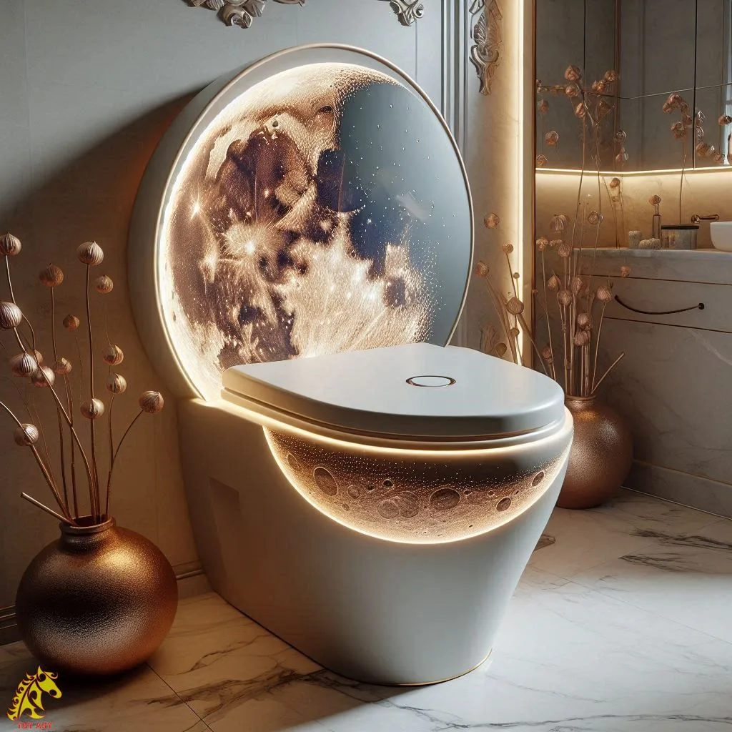 Toilet Shaped Moon Design: Unique Crescent Outhouse Ideas