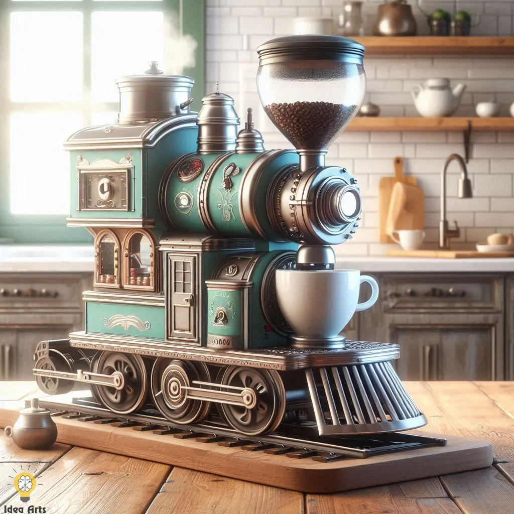 Hop on the Retro Train Coffee Maker Express!