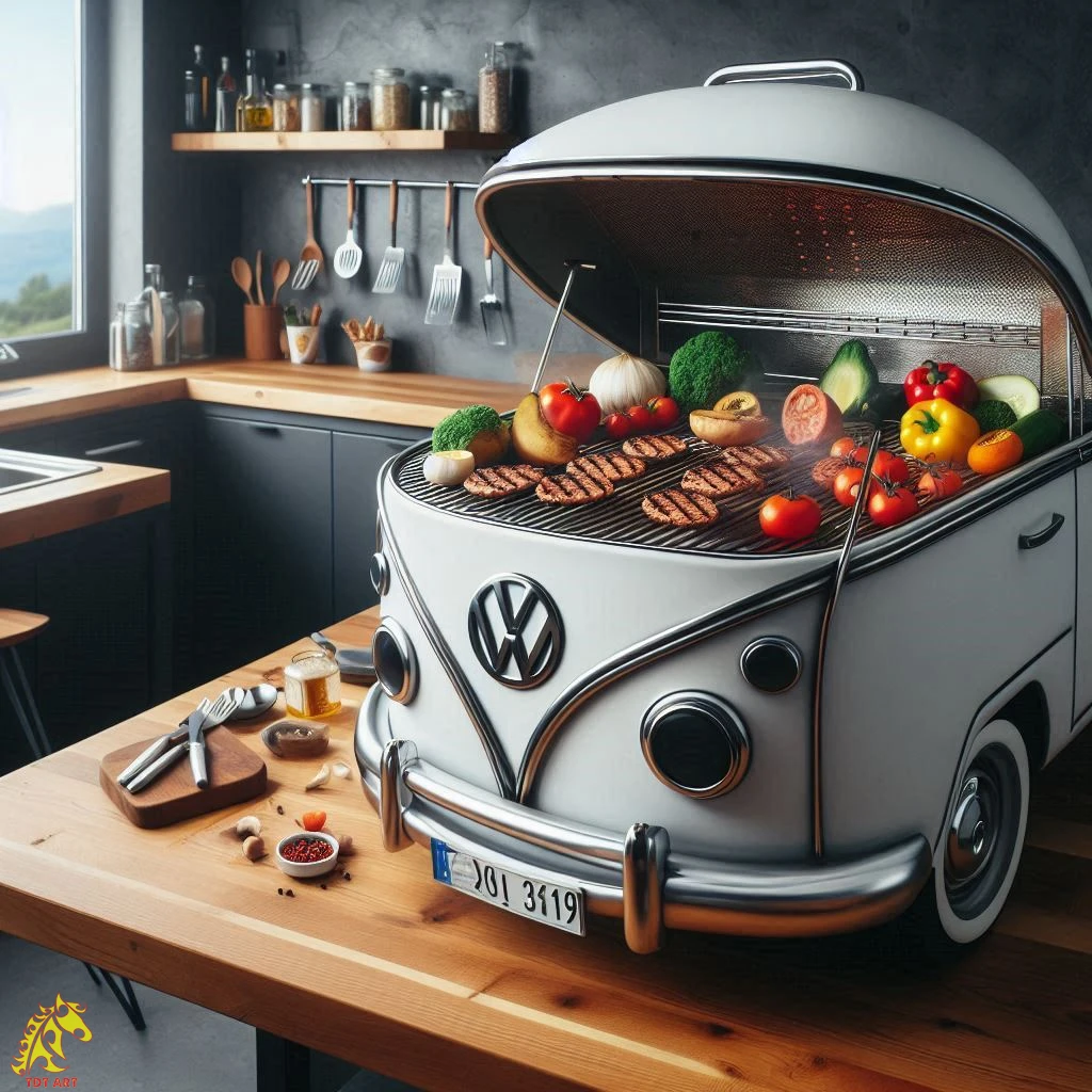 Volkswagen Bus Griller: Stylish BBQ on Wheels!