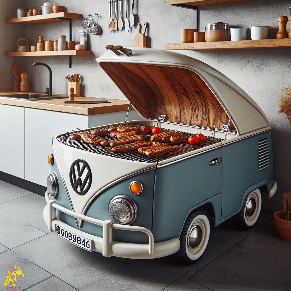 Volkswagen Bus Griller: Stylish BBQ on Wheels!