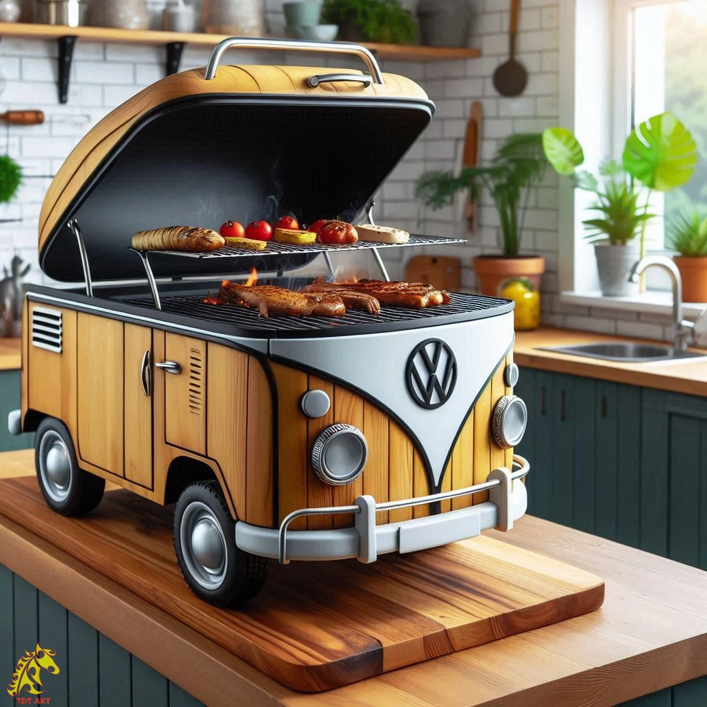 Volkswagen Bus Griller: Stylish BBQ on Wheels!