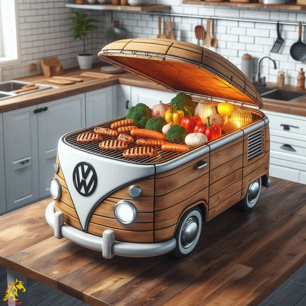 Volkswagen Bus Griller: Stylish BBQ on Wheels!