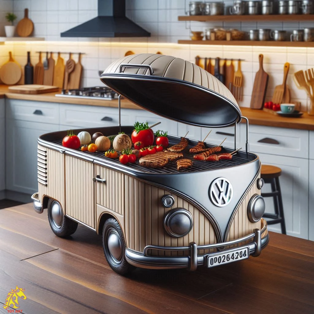 Volkswagen Bus Griller: Stylish BBQ on Wheels!